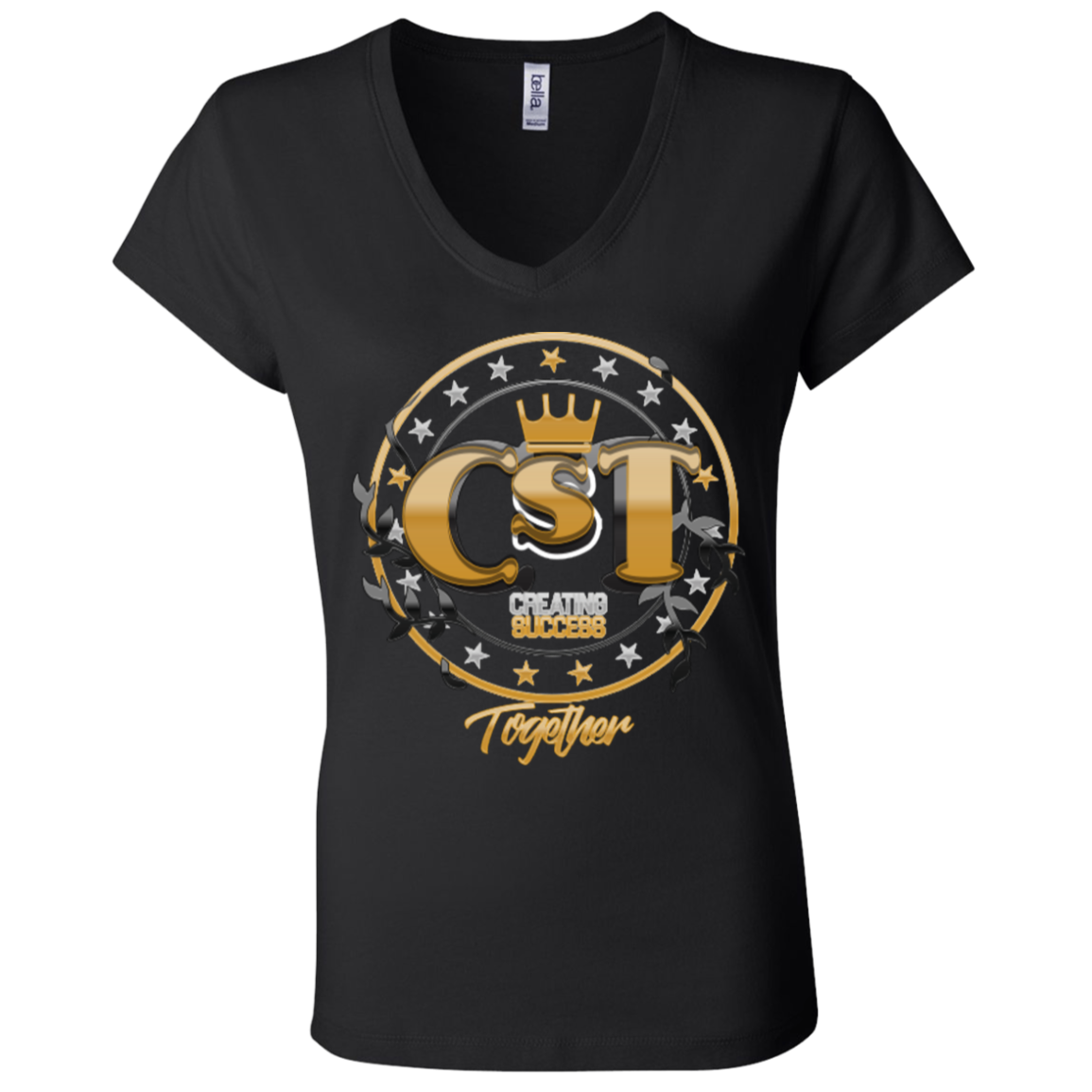 B6005 Ladies' Jersey V-Neck T-Shirt