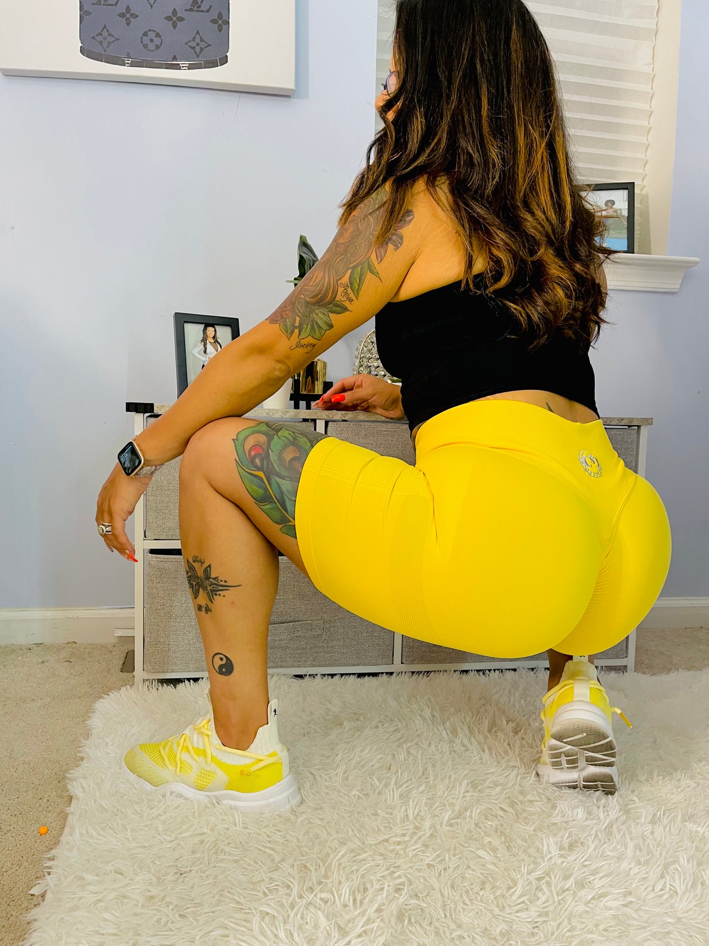 Lemon Drop Biker Shorts