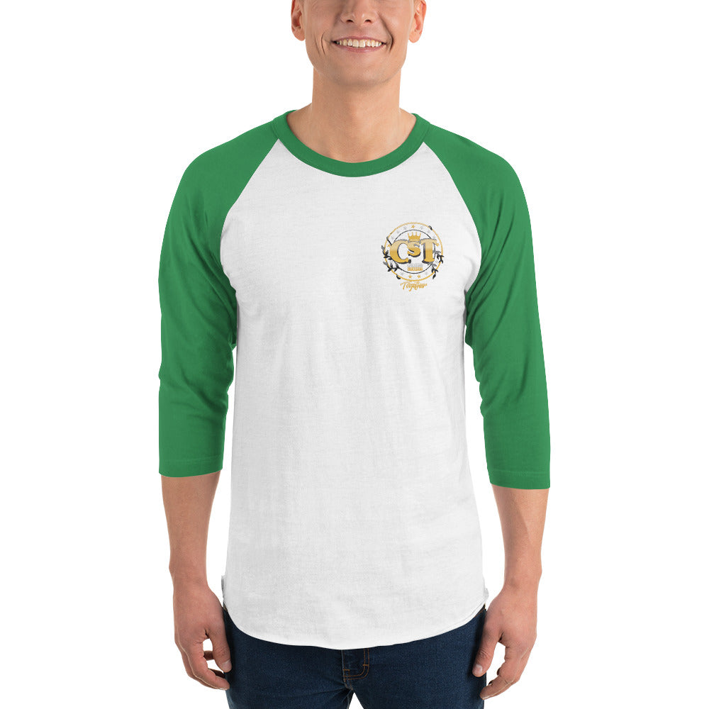 Mens 3/4 sleeve raglan shirt