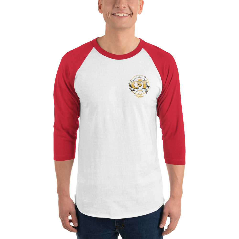 Mens 3/4 sleeve raglan shirt