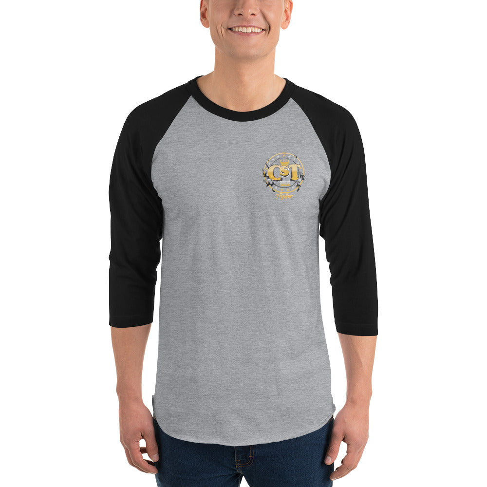Mens 3/4 sleeve raglan shirt