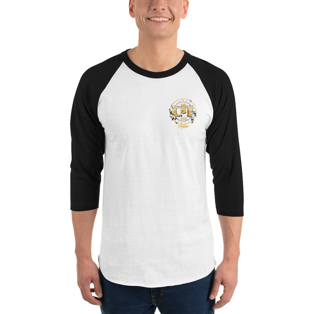Mens 3/4 sleeve raglan shirt
