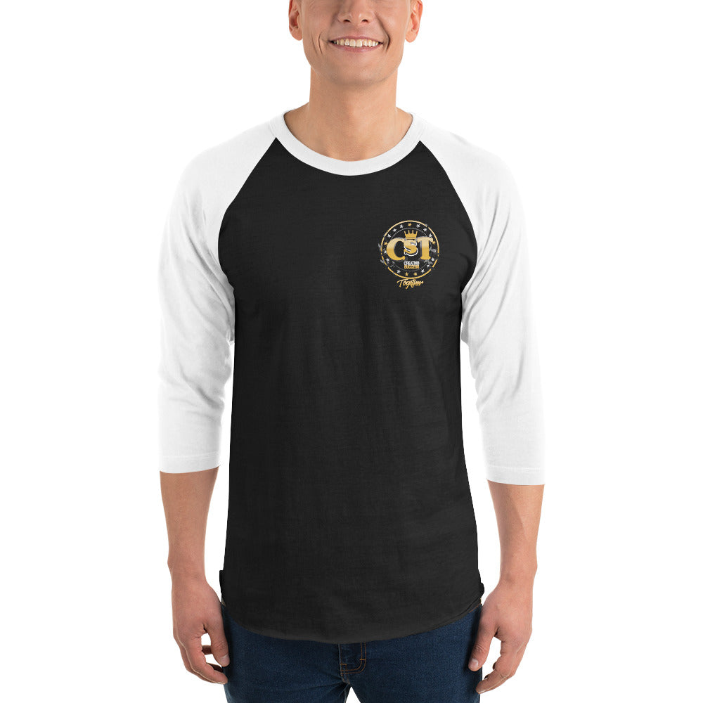 Mens 3/4 sleeve raglan shirt