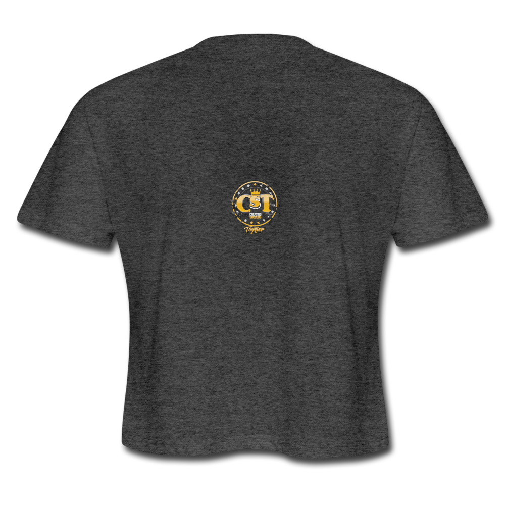 Women's Cropped T-Shirt - deep heather