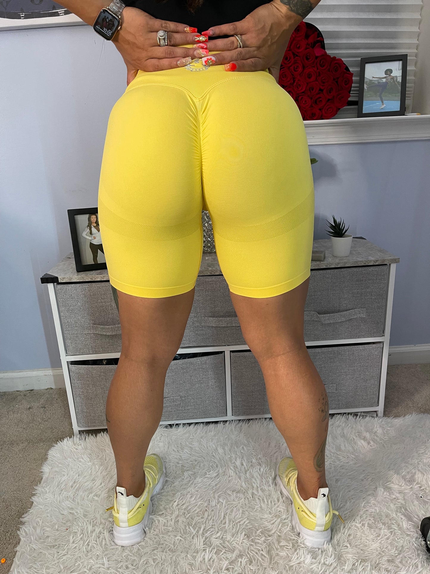 Lemon Drop Biker Shorts