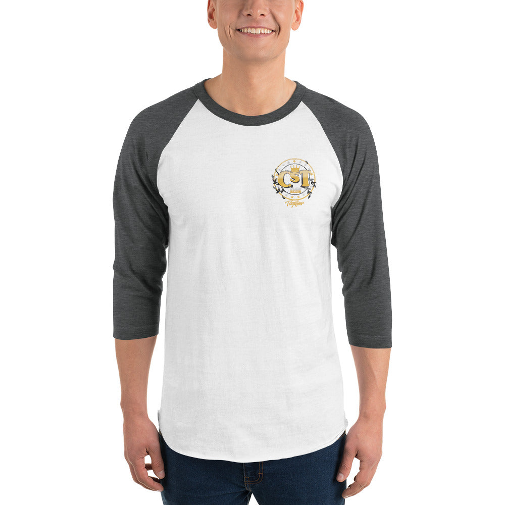 Mens 3/4 sleeve raglan shirt