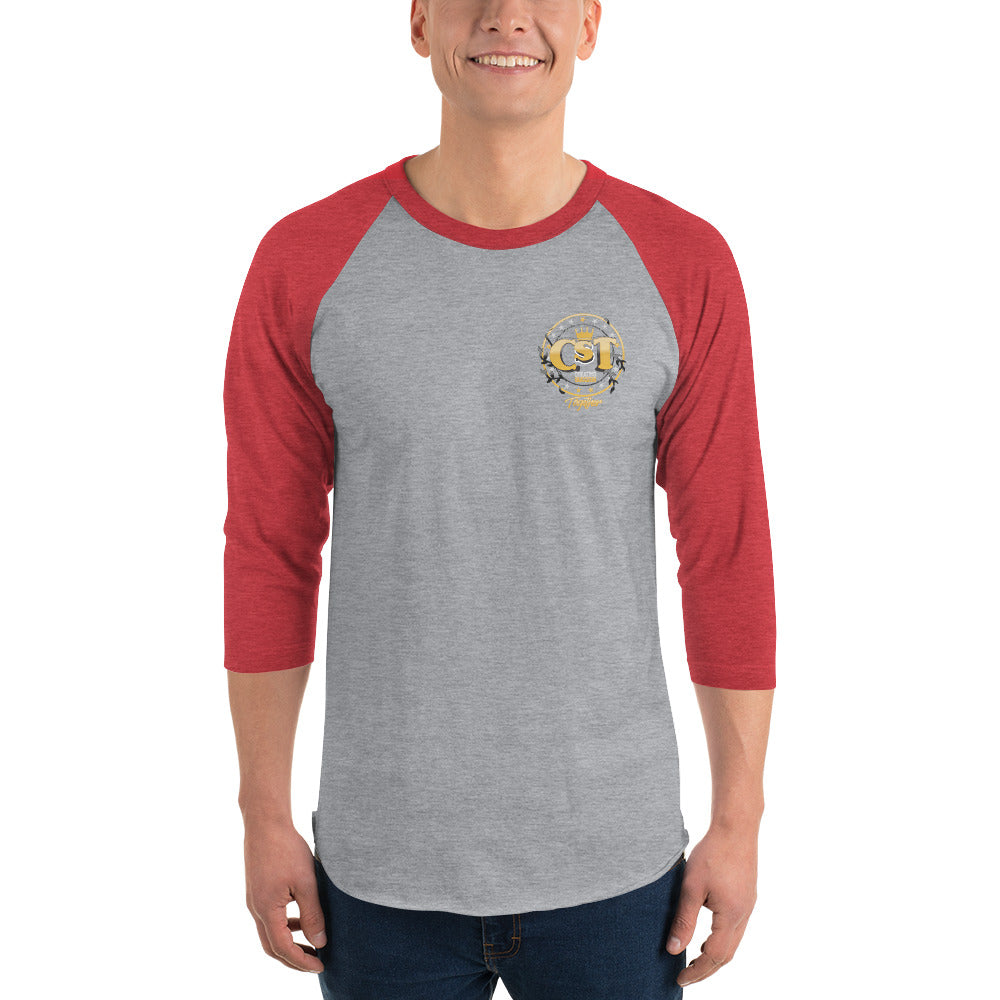 Mens 3/4 sleeve raglan shirt