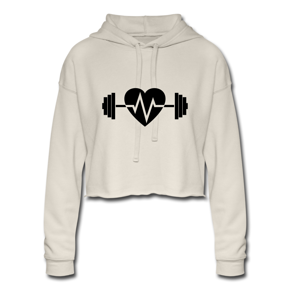 Women's Cropped Hoodie - dust