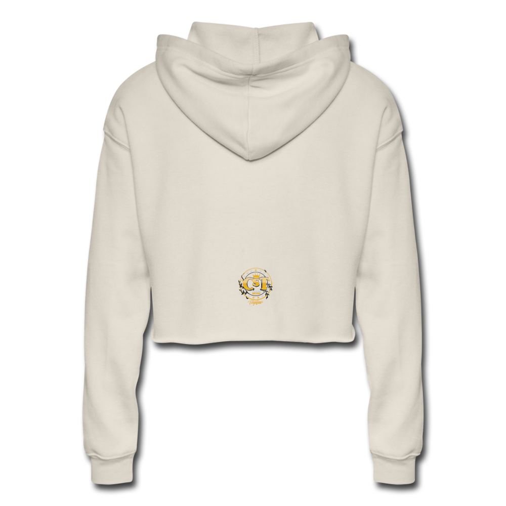 Women's Cropped Hoodie - dust