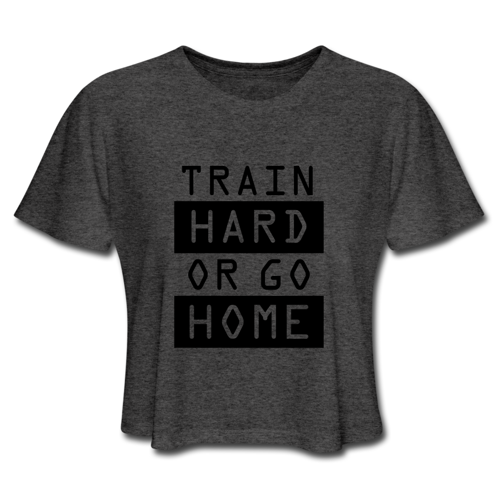 Women's Cropped T-Shirt - deep heather