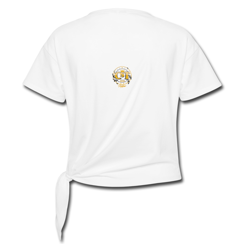 Women's Knotted T-Shirt - white